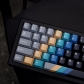 Record Gradient 104+25 Full PBT Dye Sublimation Keycaps Set Side Legends for Cherry MX Mechanical Gaming Keyboard